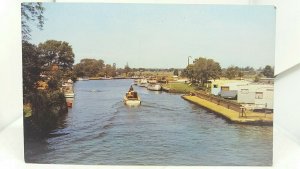 New Vintage Postcard The Caravan Harbour Beccles Norfolk Broads Camp Site 1970s