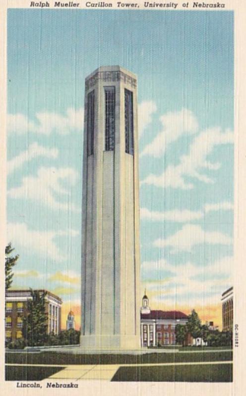 Nebraska Lincoln Ralph Mueller Carillon Tower University Of Nebraska Curteich