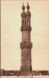 Egypt Cairo Le Caire Minaret Vintage Postcard C154