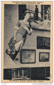 NEWPORT NEWS, Virginia, 1900-1910´s; The Mariners´ Museum, Figurehead From ...