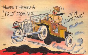 Haven't Heard a 'Peep' From You in a Long Time Soldier Cartoon World War 2 1943 