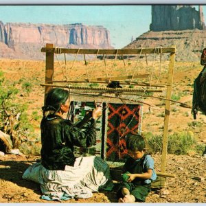 c1960s AZ UT Border Indian Rug Weaving Native Navajo County Reservation PC A238