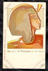 dc556 - EGYPT Portrait of Faroe Ramses II c1900-02 Artistic Postcard
