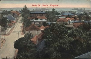 Kingston Jamaica Duke St. South Bird's Eye View c1910 Vintage Postcard