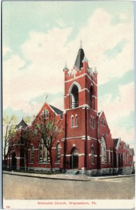 Methodist Church, Waynesboro, Pennsylvania postcard