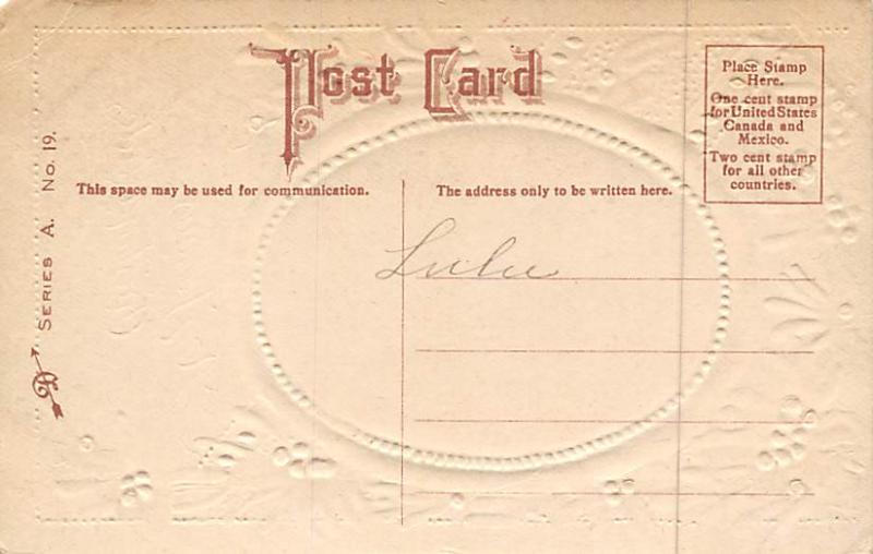 Damaged Christmas Writing on back 