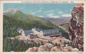 Mount Mansfield And Hotel Mansfield Green Mounts Of Vermont