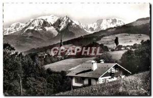 Postcard Modern Combloux and the Mont Blanc