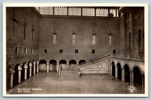 RPPC  Stockholm  Sweden  City Hall  The Blue Hall  Postcard