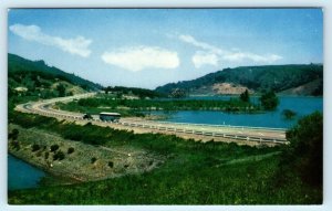 LOS GATOS, California CA ~ Bus LEXINGTON DAM Santa Clara County c1950s  Postcard