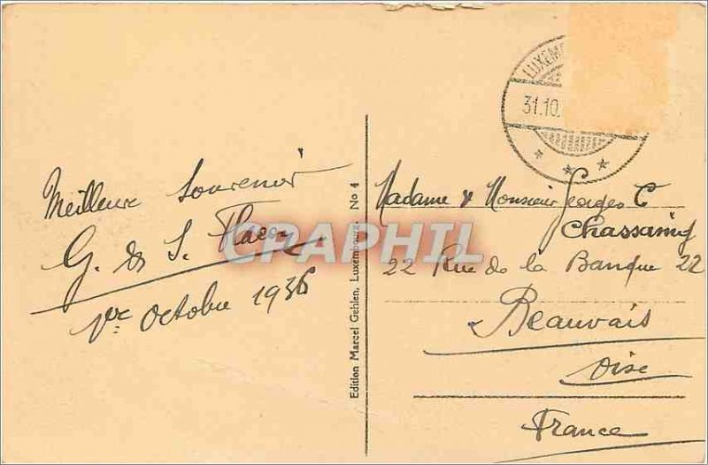 Old Postcard Luxembourg Adolphe Bridge