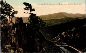 Postcard MD Cumberland Looking South from Lover's Leap