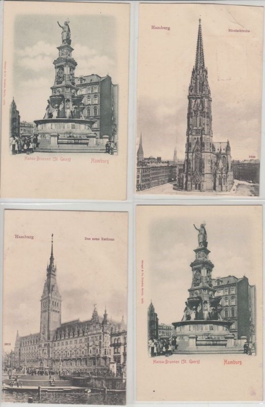 HAMBURG Germany 80 Vintage Postcards Mostly pre-1920 (L5354)