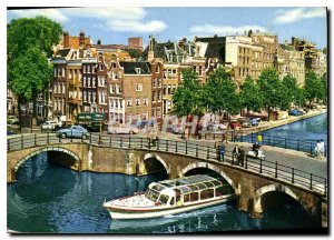 Postcard Modern Amsterdam Reguliersgracht