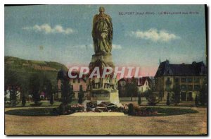 Old Postcard Belfort Haut Rhin The War Memorial