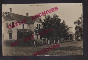 Borth WISCONSIN RPPC c1910 GENERAL STORE nr Poy Sippi Omro Redgranite GHOST TOWN