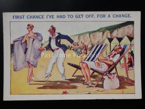 Fred Buchanan RARE c1930's M&L SAMPLES PC Seaside Theme FIRST CHANCE IVE HAD....