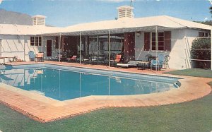 Bob Hope's Home & Swimming Pool Palm Springs, California USA 1954 