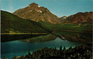 Two Medicine Peak and Lake Glacier Park Montana Postcard PC345