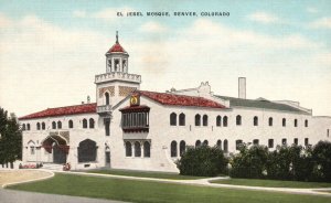 Vintage Postcard El Jebel Mosque Overlooking Golf Course Denver Colorado Elmer