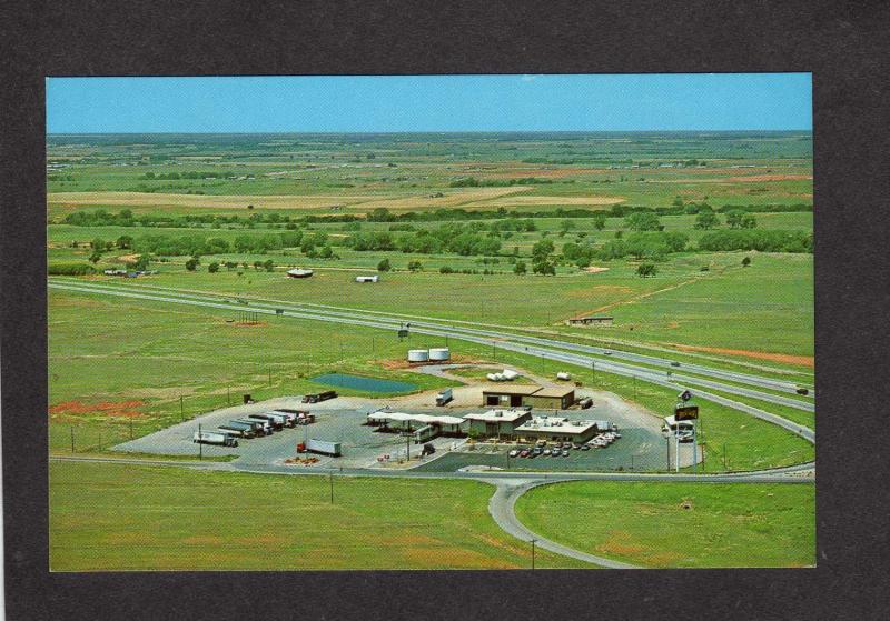 OK Simons Truck Oasis Stop Terminal Sayre Oklahoma Postcard