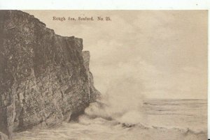 Sussex Postcard - Rough Sea - Seaford - Ref 12174A