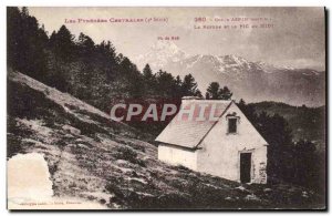 Old Postcard Mountaineering Central Pyrenees Col d & # 39Aspin The refuge and...