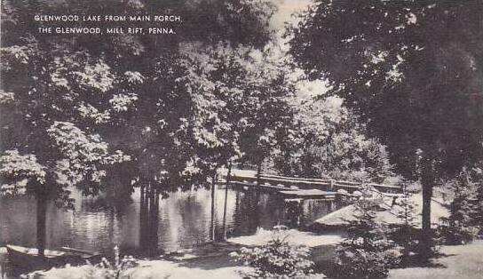 Pennsylvania Mill Rift Glenwood Lake From Main Porch The Glenwood Albertype