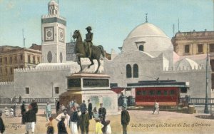 Algeria Alger Algiers The Mosquee the Statue of the Duke of Orleans 06.23