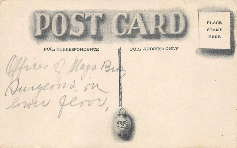 Masonic Temple, Rochester, Minnesota Weber & Heintz 1910s Vintage Postcard