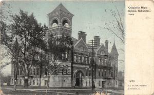 Oskaloosa Iowa~Oskaloosa High School~c1910 CU Williams Blue Sky Postcard