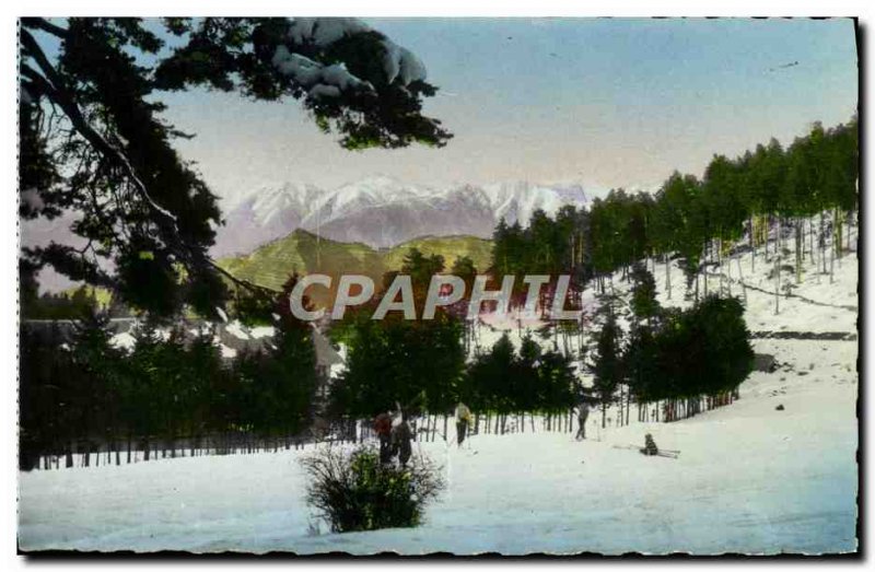Peira Cava Modern Postcard View of the Alps