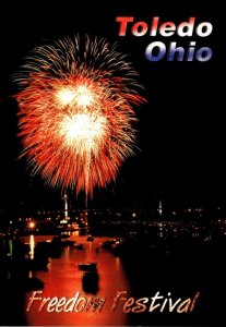 Ohio Toledo Freedom Festival Fireworks Display Over Maumee River