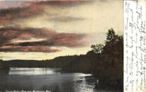 Westminster Massachusetts 1906 Postcard Sunset on nashua River