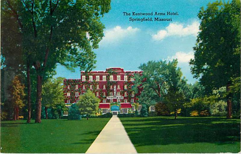 The Kentwood Arms House Springfield Missouri MO Early Chrome