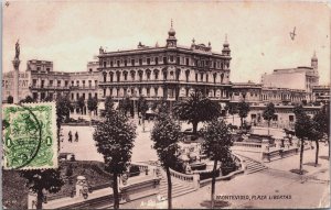 Uruguay Montevideo Plaza Libertad Vintage Postcard C143