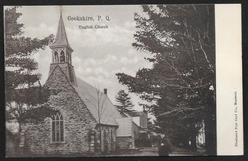 English Church Cookshire Quebec CANADA Unused c1910s