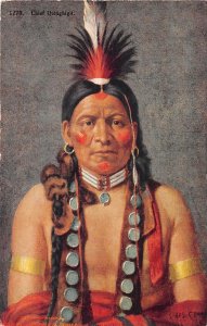 G63/ Native American Indian Postcard c1910 Chief Quinghigit Denver Colorado 15