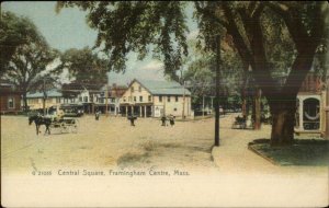 Framingham Centre Center MA Central Square Rotograph G21035 Postcard