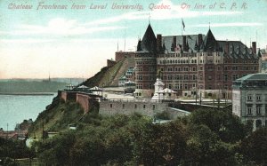 Vintage Postcard Chateau Frontenac From Laval University Quebec Canada