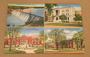 USED  POSTCARD SOUVENIR FOLDER COLUMBUS AND FORT BENNING GEORGIA