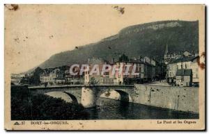 Old Postcard Bort The Organ Bridge and Organs