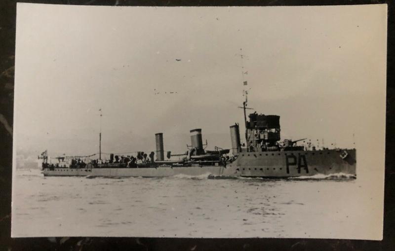 Mint RPPC Postcard Italy Navy Regia Marina torpedo boat 1921