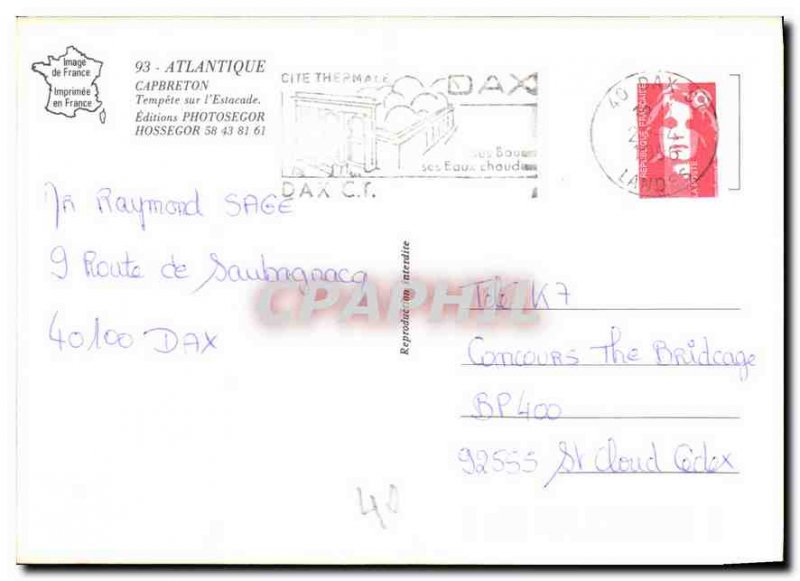 Modern Postcard Atlantic Capbreton