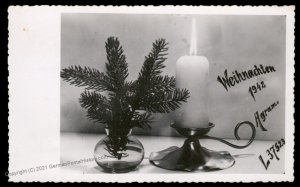 3rd Reich Germany 1942 Luftwaffe Agram Weihnacht Christmas Card Cover UNU 100649