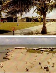 2~Chrome Postcards Havana, Cuba  CABANAS~EL SALADO BEACH & BACURANAO BEACH View