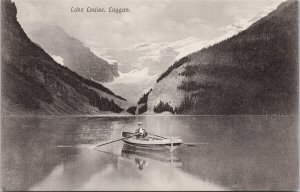 Lake Louise Laggan Alberta Person in Boat Unused J. Howard Chapman Postcard G86 