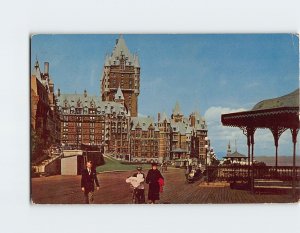 Postcard Château Frontenac, Dufferin Terrace, Quebec City, Canada