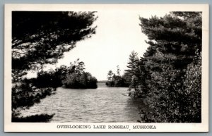 Postcard RPPC 1940s Muskoka Ontario Overlooking Lake Rosseau T. W. A. Utterson