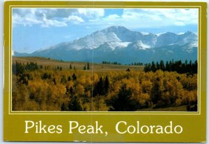 Postcard - Golden aspen in autumn atop the Rampart Range, Pikes Peak - Colorado